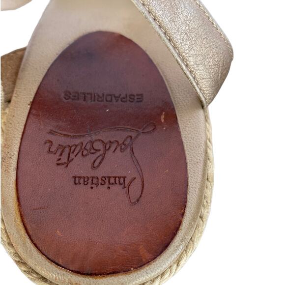 Christian Louboutin "Isa" Espadrille Wedges (Size 40/US 10) - Picture 8 of 13